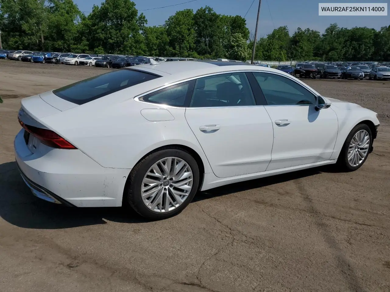 2019 Audi A7 Premium Plus VIN: WAUR2AF25KN114000 Lot: 60274285
