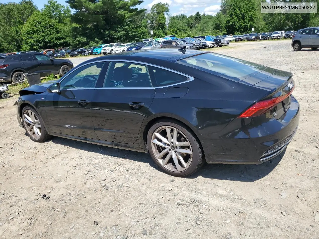 2021 Audi A7 E Premium Plus VIN: WAUTPBF21MN050327 Lot: 62820745