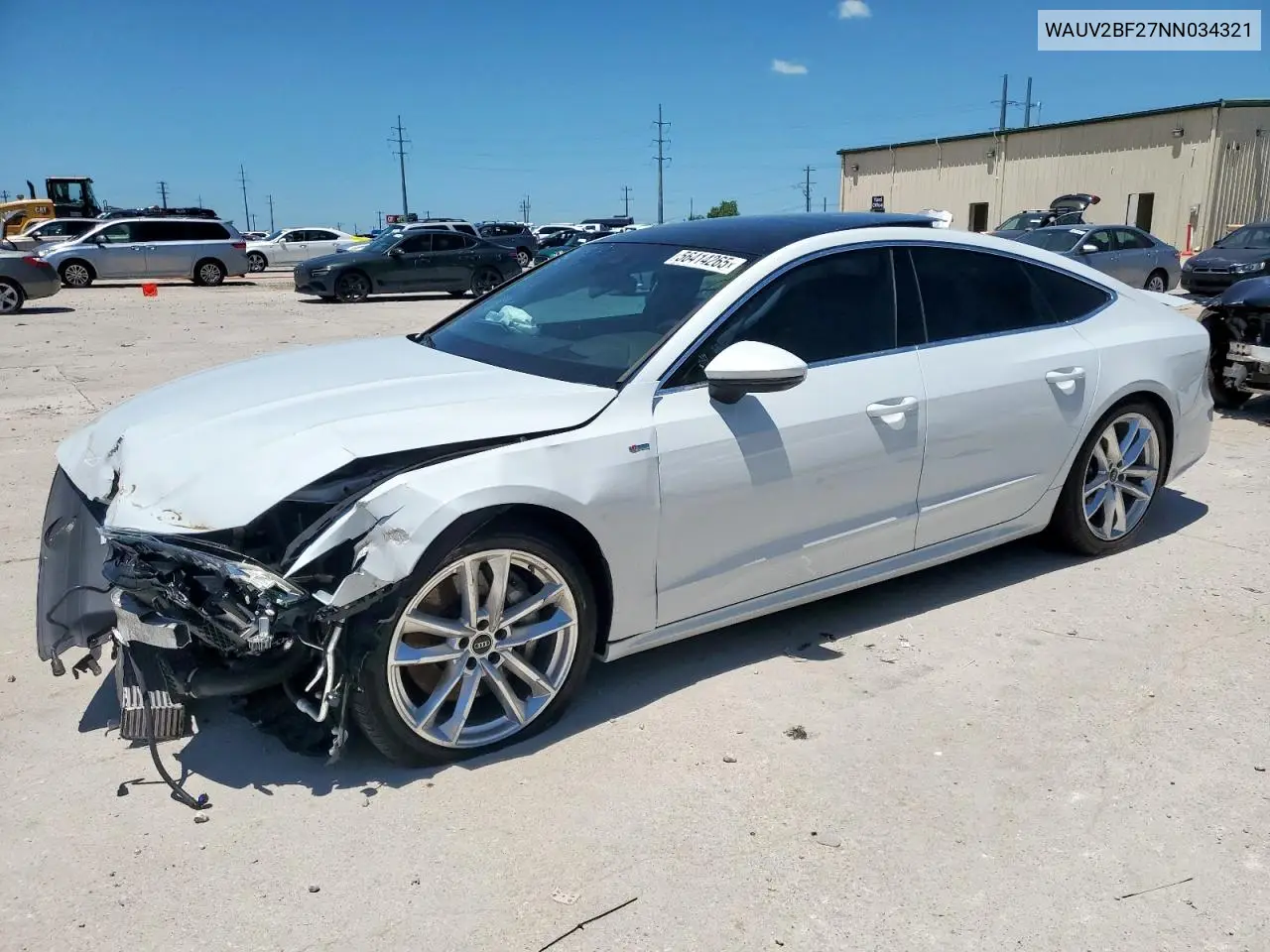 2022 Audi A7 Prestige S-Line VIN: WAUV2BF27NN034321 Lot: 56414265