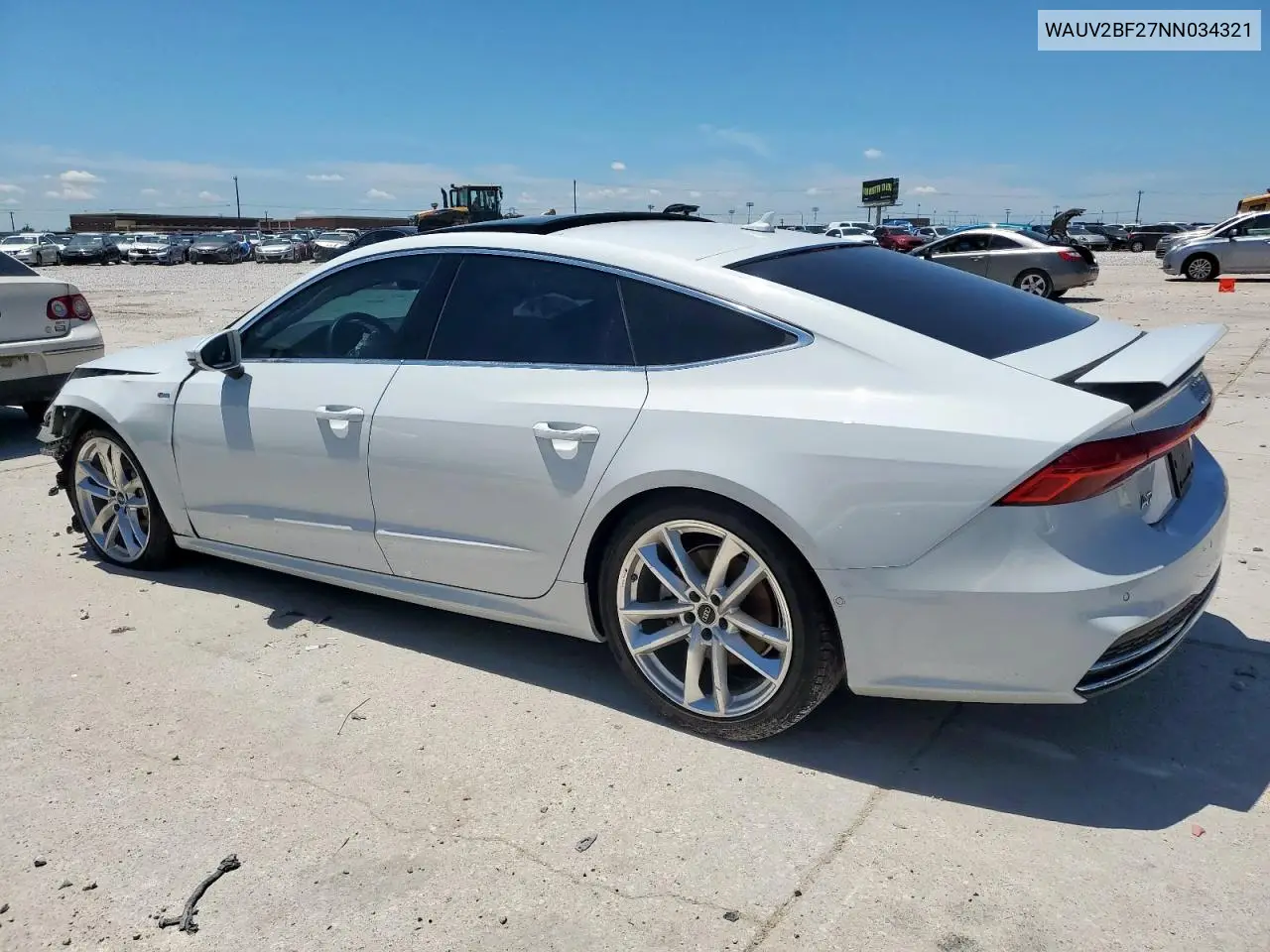 2022 Audi A7 Prestige S-Line VIN: WAUV2BF27NN034321 Lot: 56414265