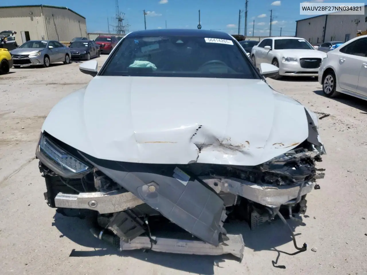 2022 Audi A7 Prestige S-Line VIN: WAUV2BF27NN034321 Lot: 56414265