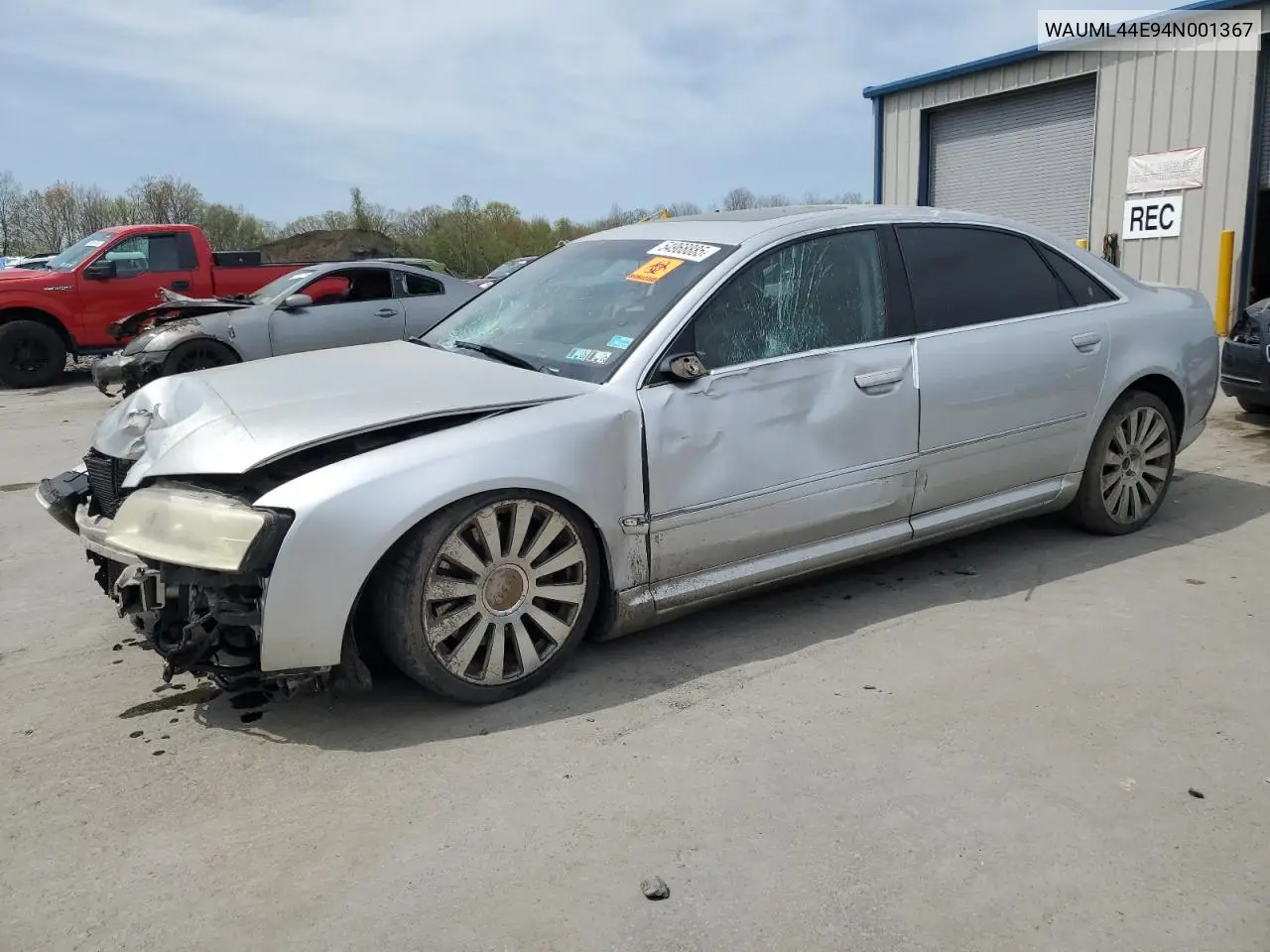 2004 Audi A8 L Quattro VIN: WAUML44E94N001367 Lot: 54968885