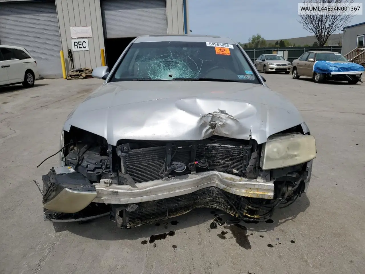 2004 Audi A8 L Quattro VIN: WAUML44E94N001367 Lot: 54968885
