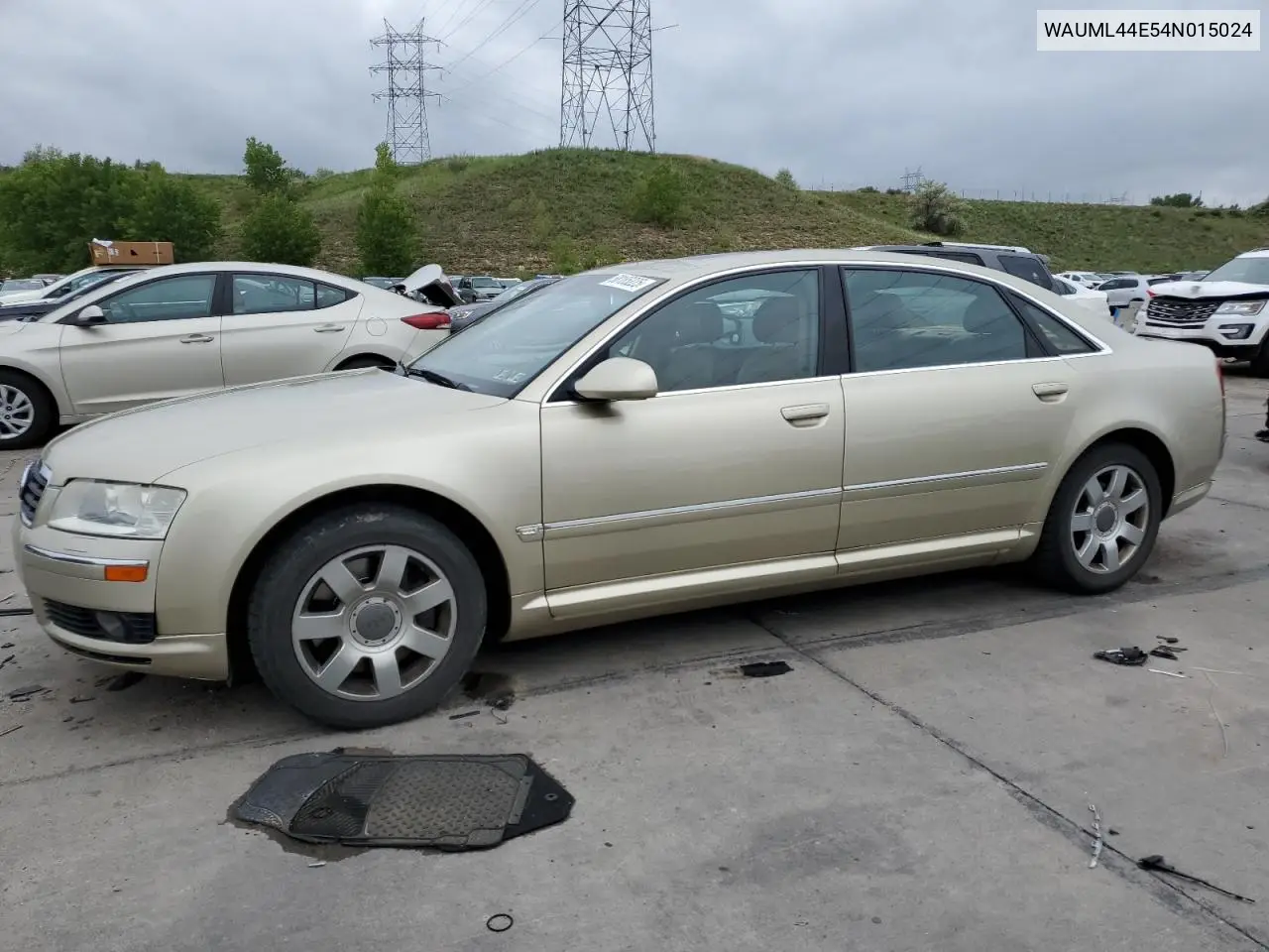 2004 Audi A8 L Quattro VIN: WAUML44E54N015024 Lot: 58185225