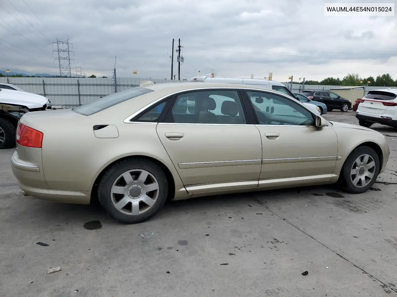 2004 Audi A8 L Quattro VIN: WAUML44E54N015024 Lot: 58185225