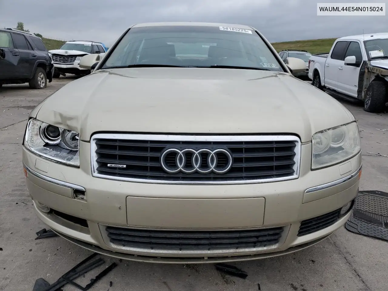 2004 Audi A8 L Quattro VIN: WAUML44E54N015024 Lot: 58185225