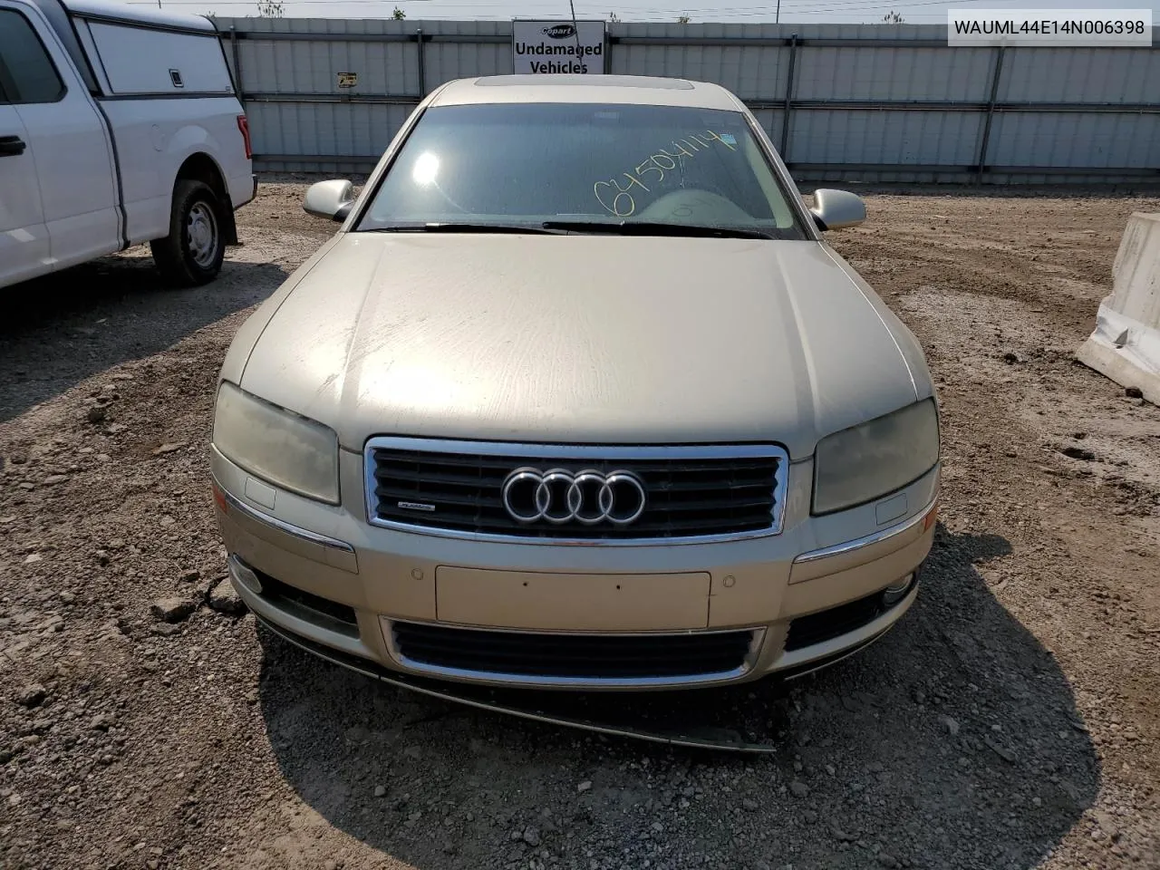 2004 Audi A8 L Quattro VIN: WAUML44E14N006398 Lot: 64504114