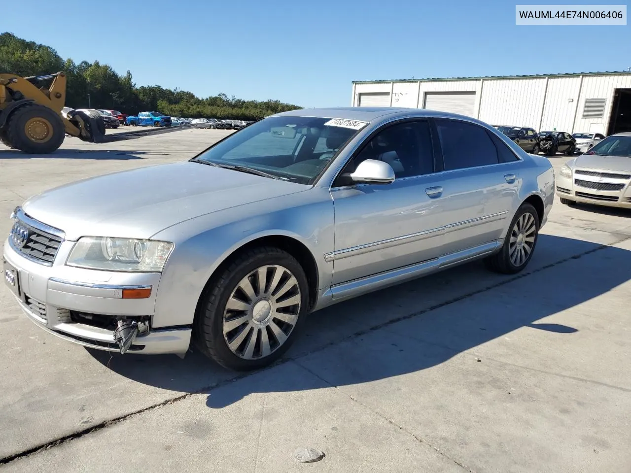 2004 Audi A8 L Quattro VIN: WAUML44E74N006406 Lot: 74607684