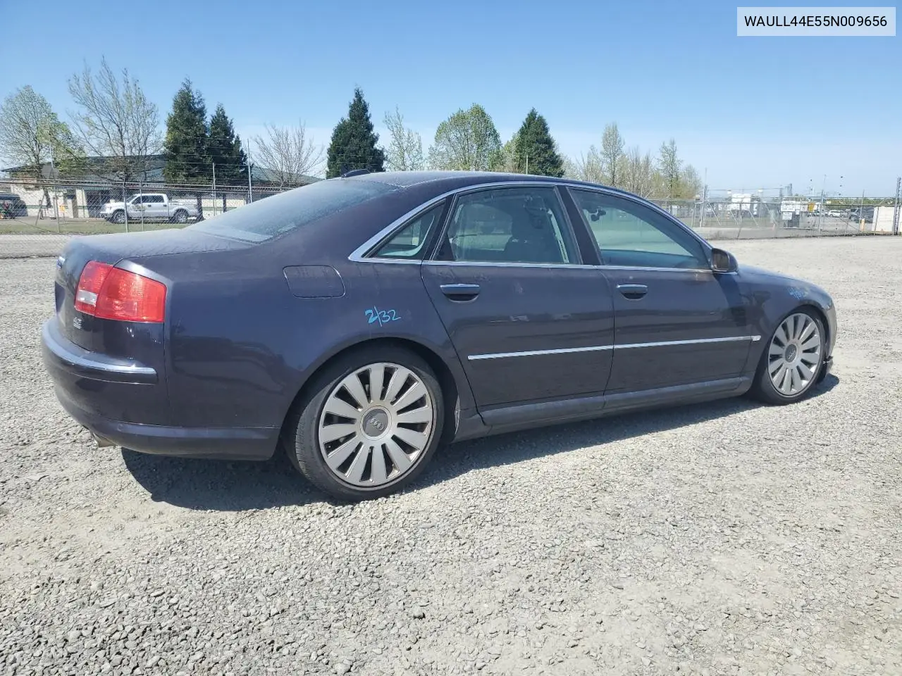 2005 Audi A8 4.2 Quattro VIN: WAULL44E55N009656 Lot: 51908155
