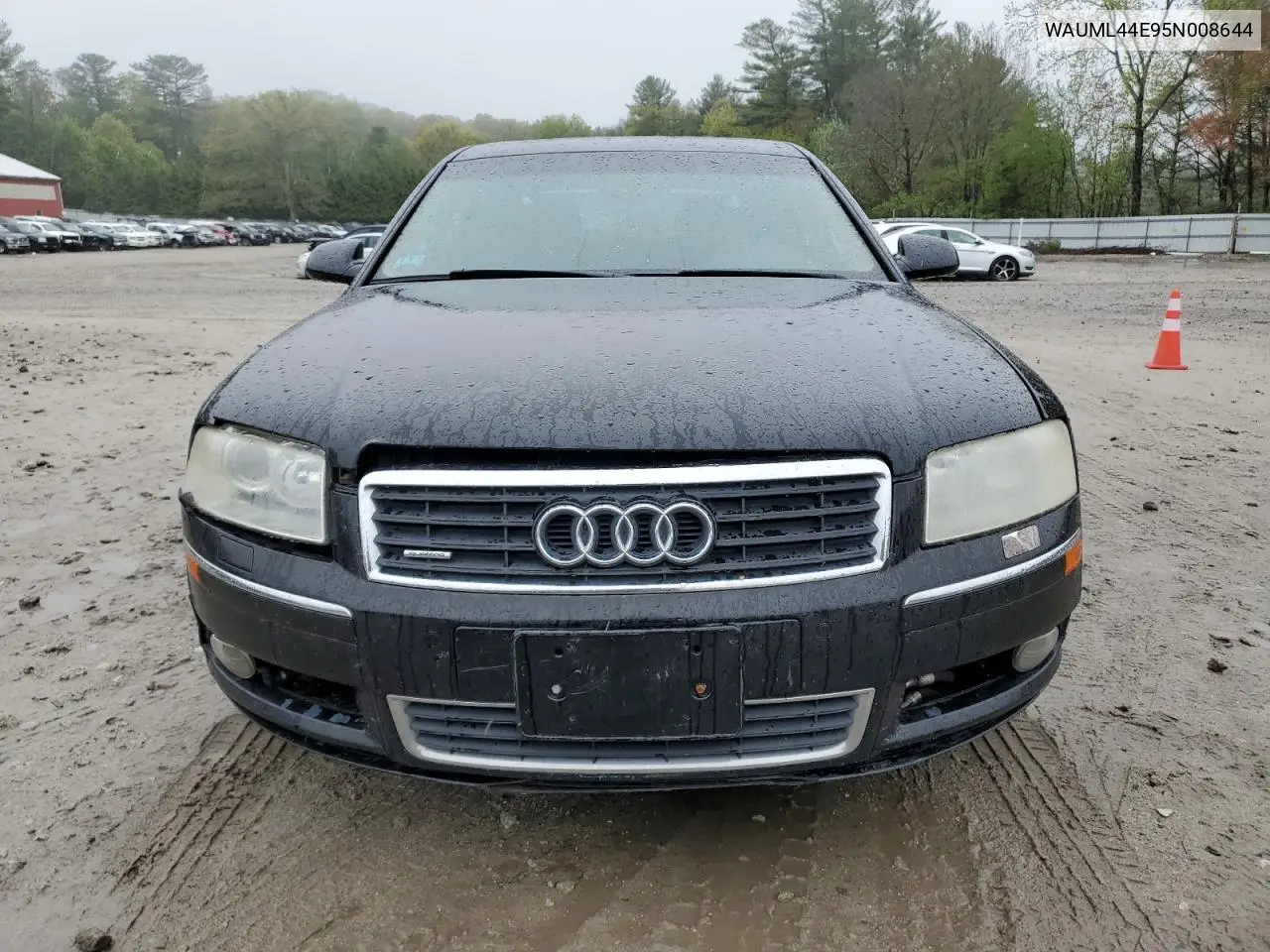 2005 Audi A8 L Quattro VIN: WAUML44E95N008644 Lot: 55659665