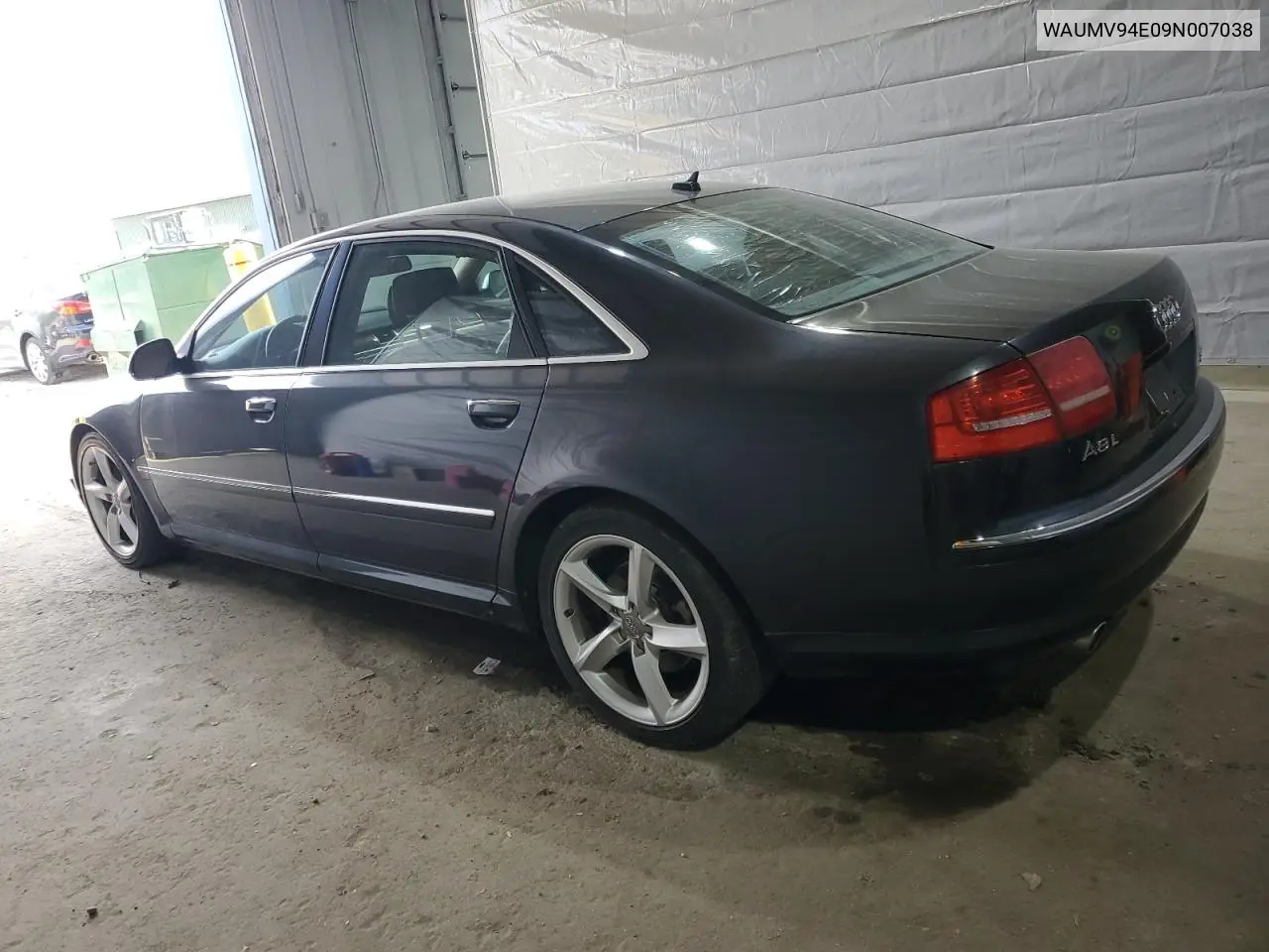 2009 Audi A8 L Quattro VIN: WAUMV94E09N007038 Lot: 56249245