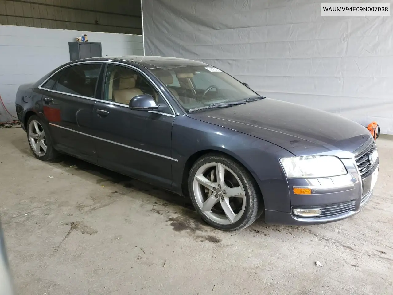 2009 Audi A8 L Quattro VIN: WAUMV94E09N007038 Lot: 56249245