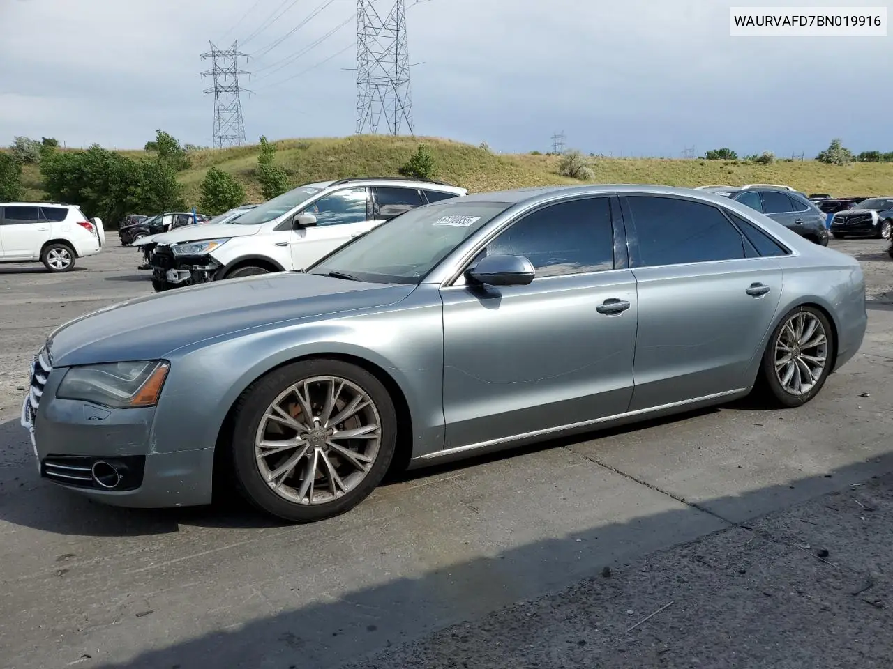 2011 Audi A8 L Quattro VIN: WAURVAFD7BN019916 Lot: 61200855