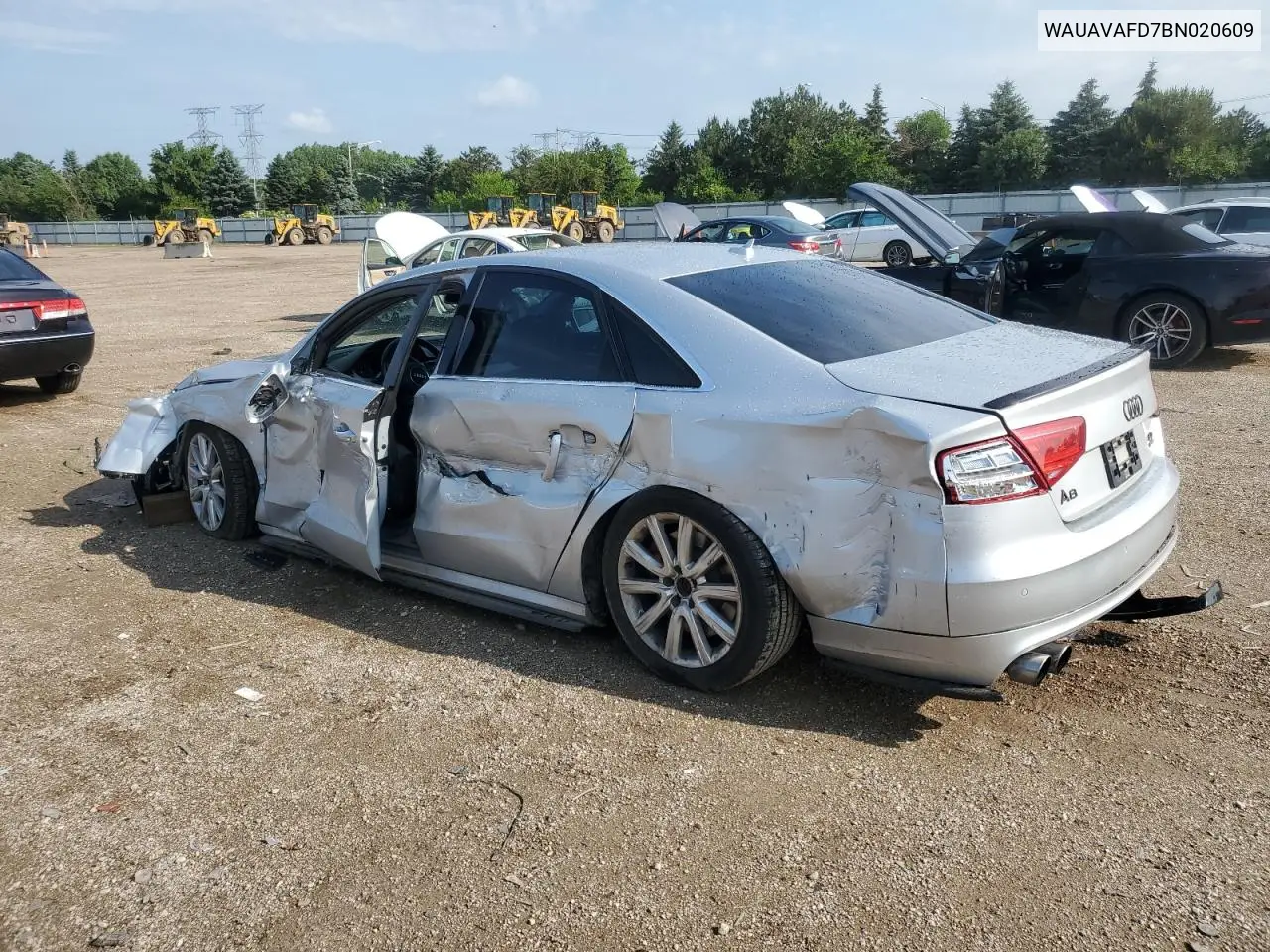 2011 Audi A8 Quattro VIN: WAUAVAFD7BN020609 Lot: 61583575