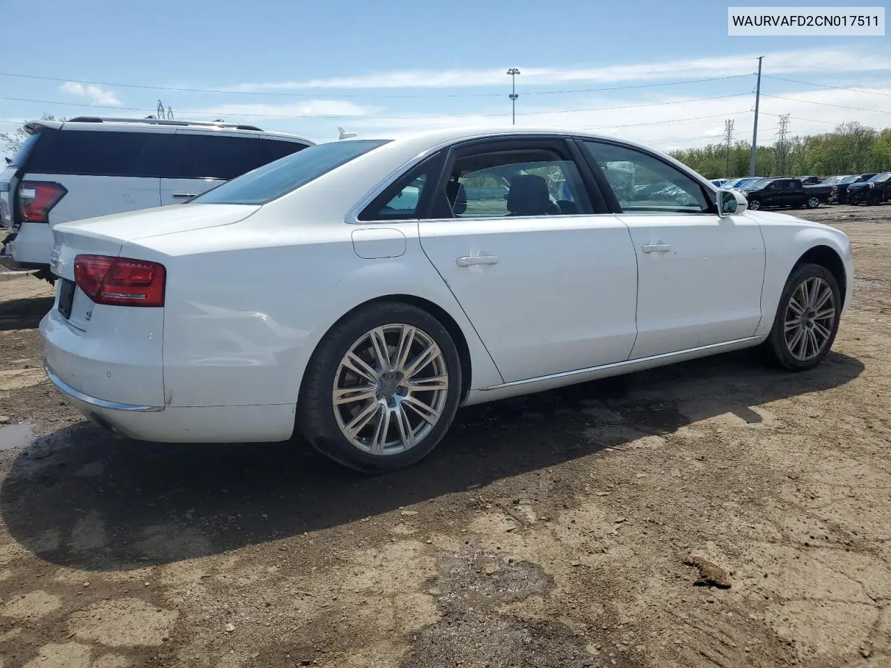 2012 Audi A8 L Quattro VIN: WAURVAFD2CN017511 Lot: 56138665