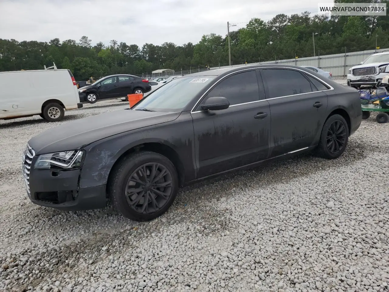 2012 Audi A8 L Quattro VIN: WAURVAFD4CN017834 Lot: 56951795