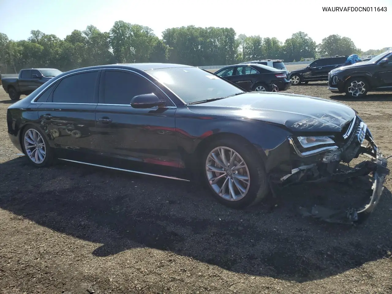 2012 Audi A8 L Quattro VIN: WAURVAFD0CN011643 Lot: 61622365