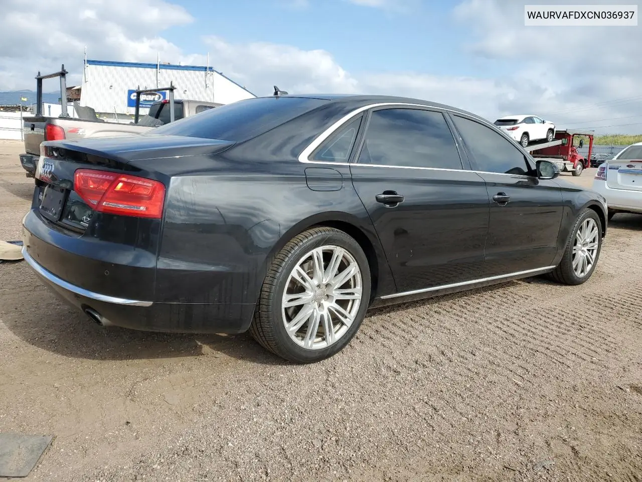 2012 Audi A8 L Quattro VIN: WAURVAFDXCN036937 Lot: 62557305