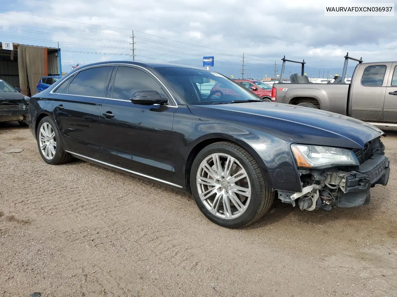 2012 Audi A8 L Quattro VIN: WAURVAFDXCN036937 Lot: 62557305