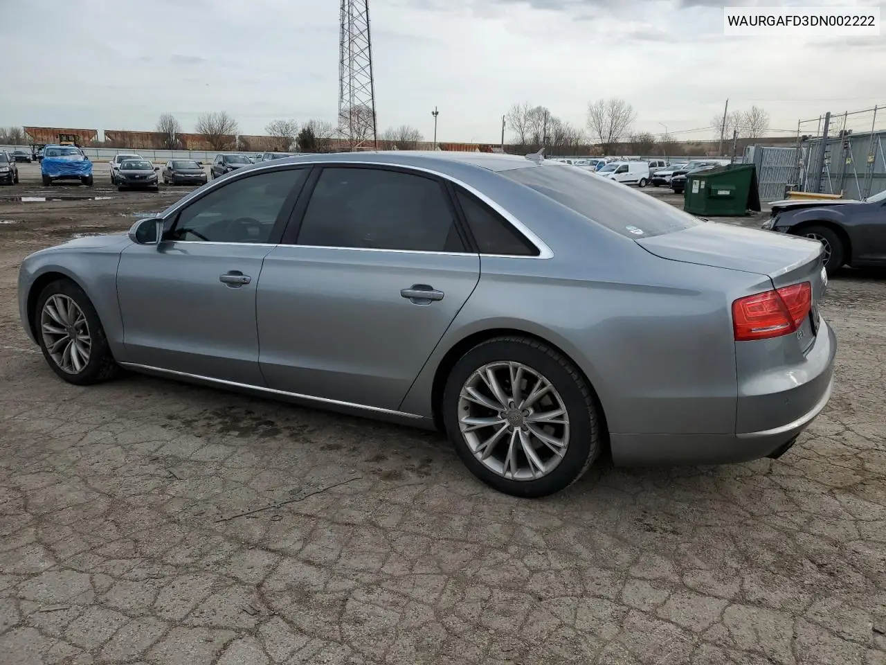 2013 Audi A8 L Quattro VIN: WAURGAFD3DN002222 Lot: 50817355