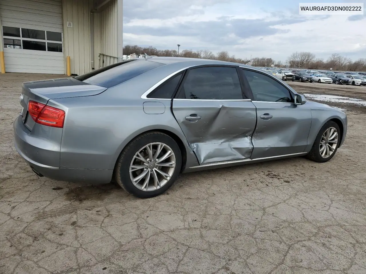 2013 Audi A8 L Quattro VIN: WAURGAFD3DN002222 Lot: 50817355