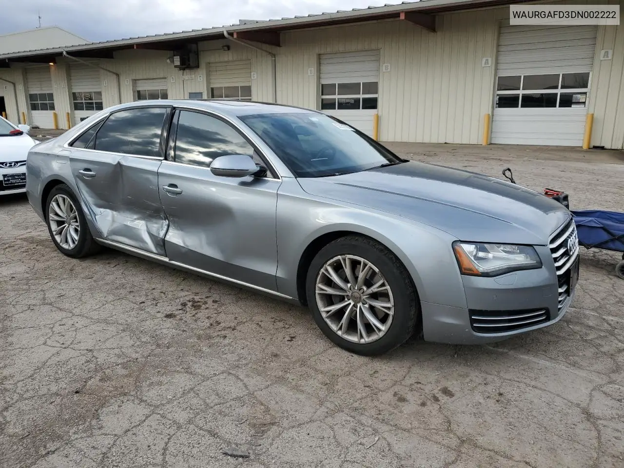 2013 Audi A8 L Quattro VIN: WAURGAFD3DN002222 Lot: 50817355