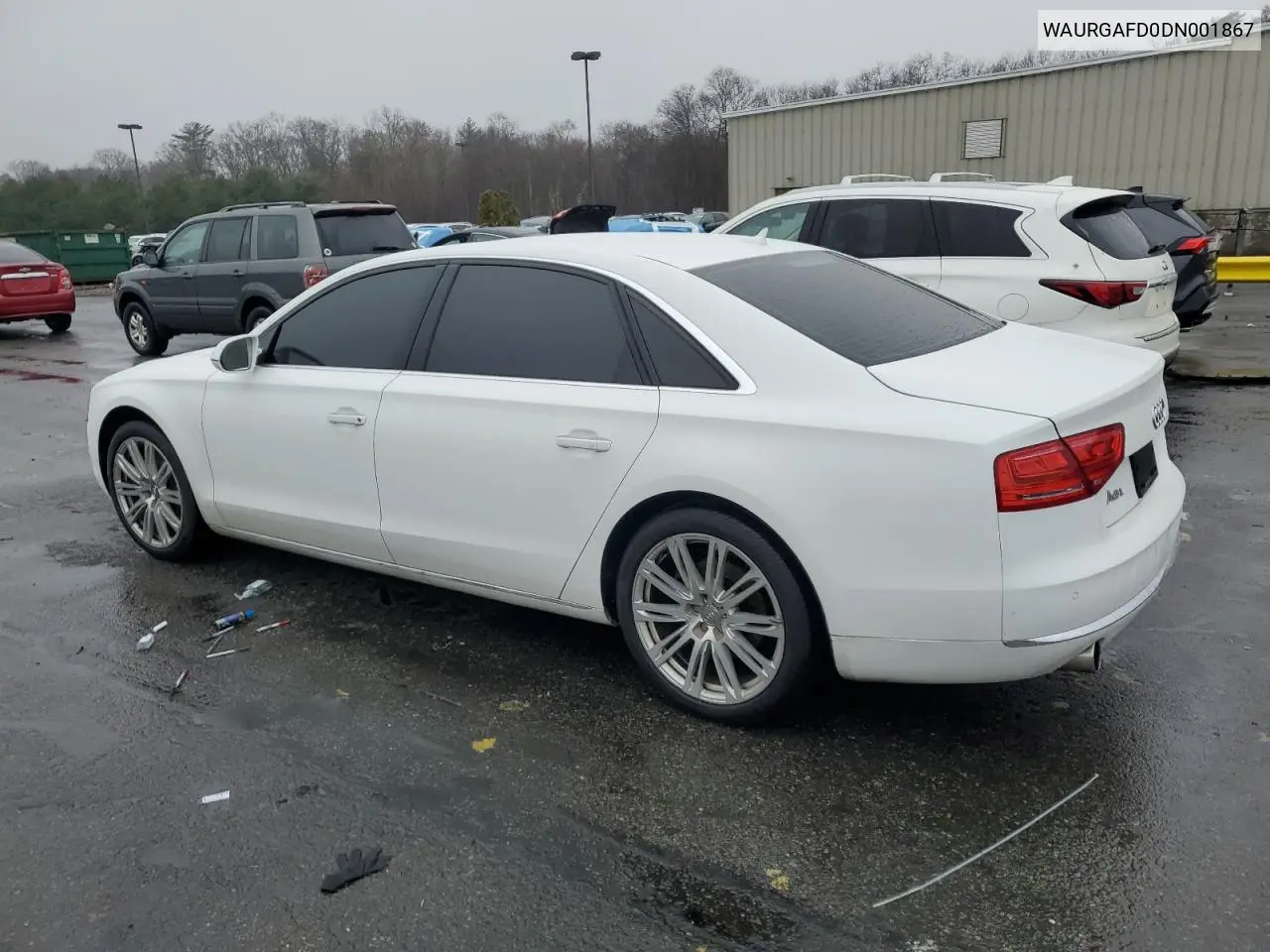 2013 Audi A8 L Quattro VIN: WAURGAFD0DN001867 Lot: 51734325