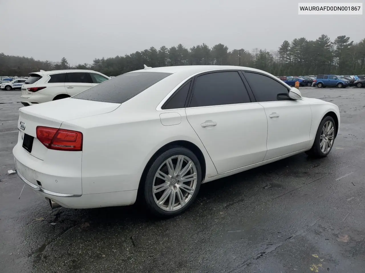 2013 Audi A8 L Quattro VIN: WAURGAFD0DN001867 Lot: 51734325