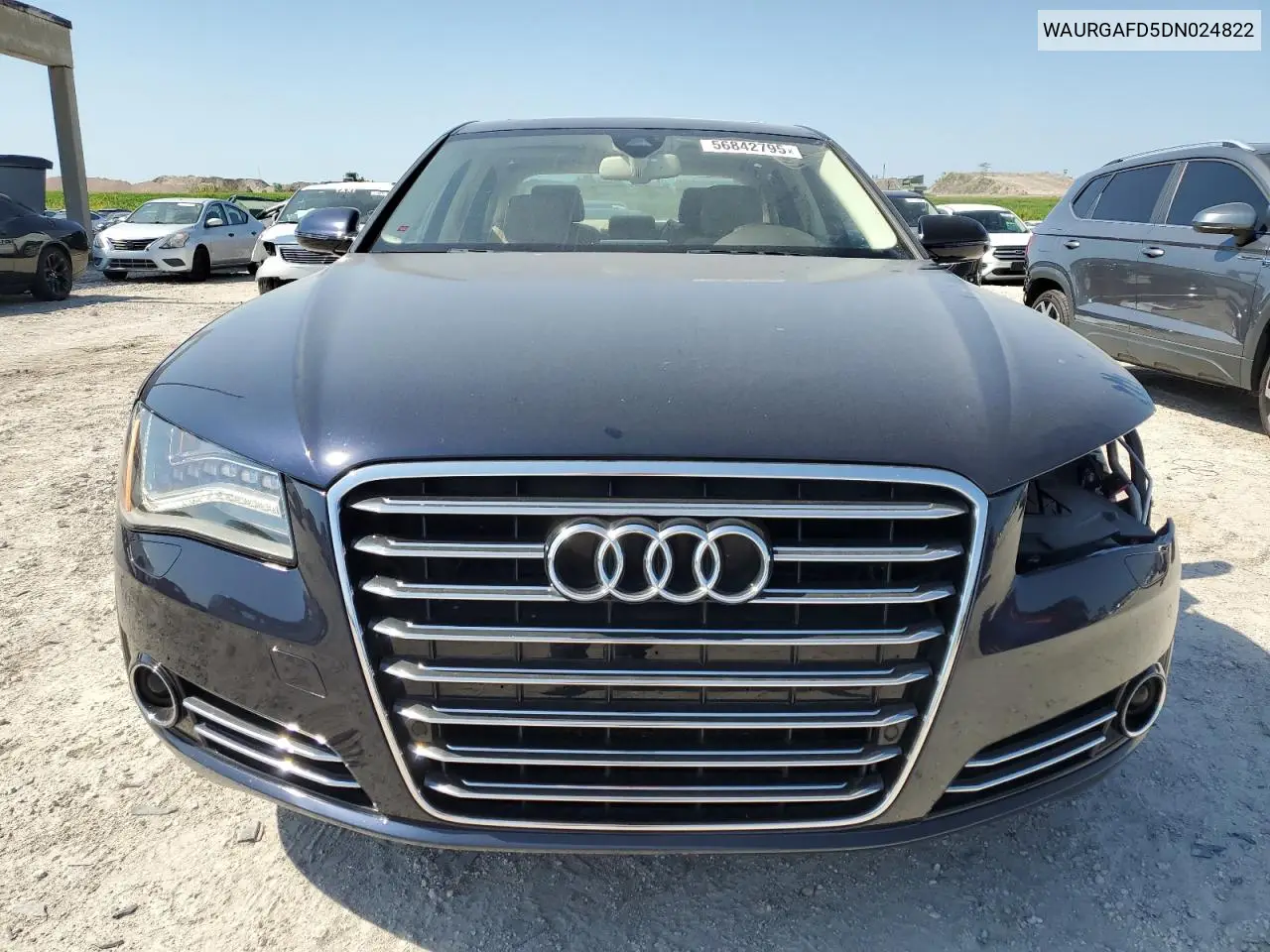 2013 Audi A8 L Quattro VIN: WAURGAFD5DN024822 Lot: 56842795