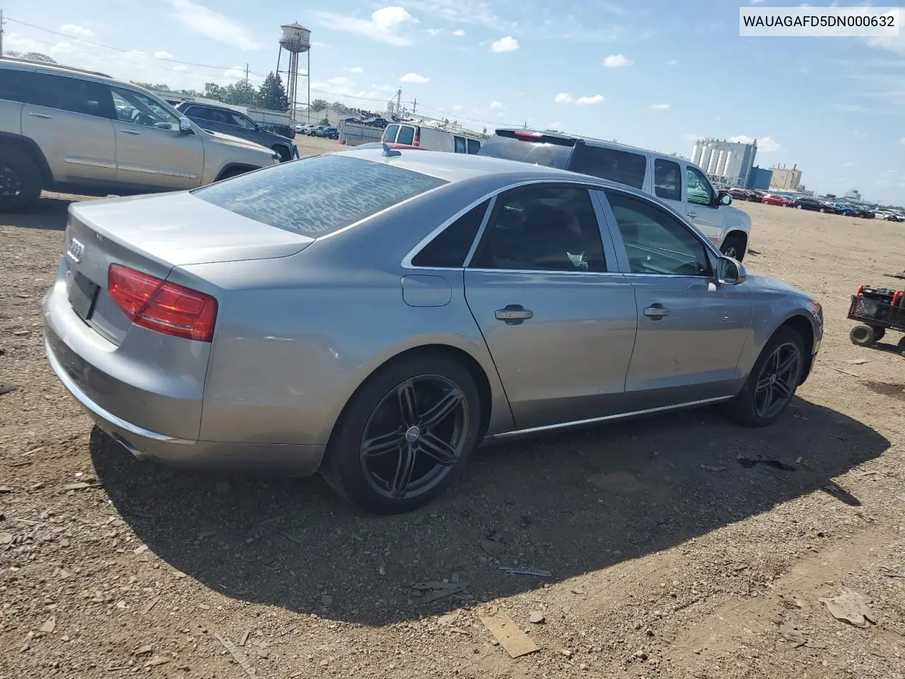 2013 Audi A8 Quattro VIN: WAUAGAFD5DN000632 Lot: 61934355