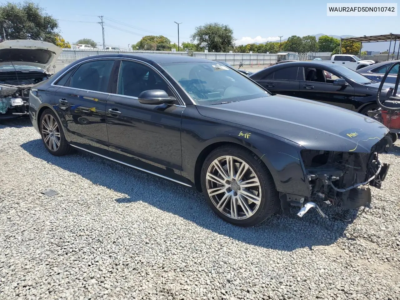 2013 Audi A8 L Quattro VIN: WAUR2AFD5DN010742 Lot: 62687735