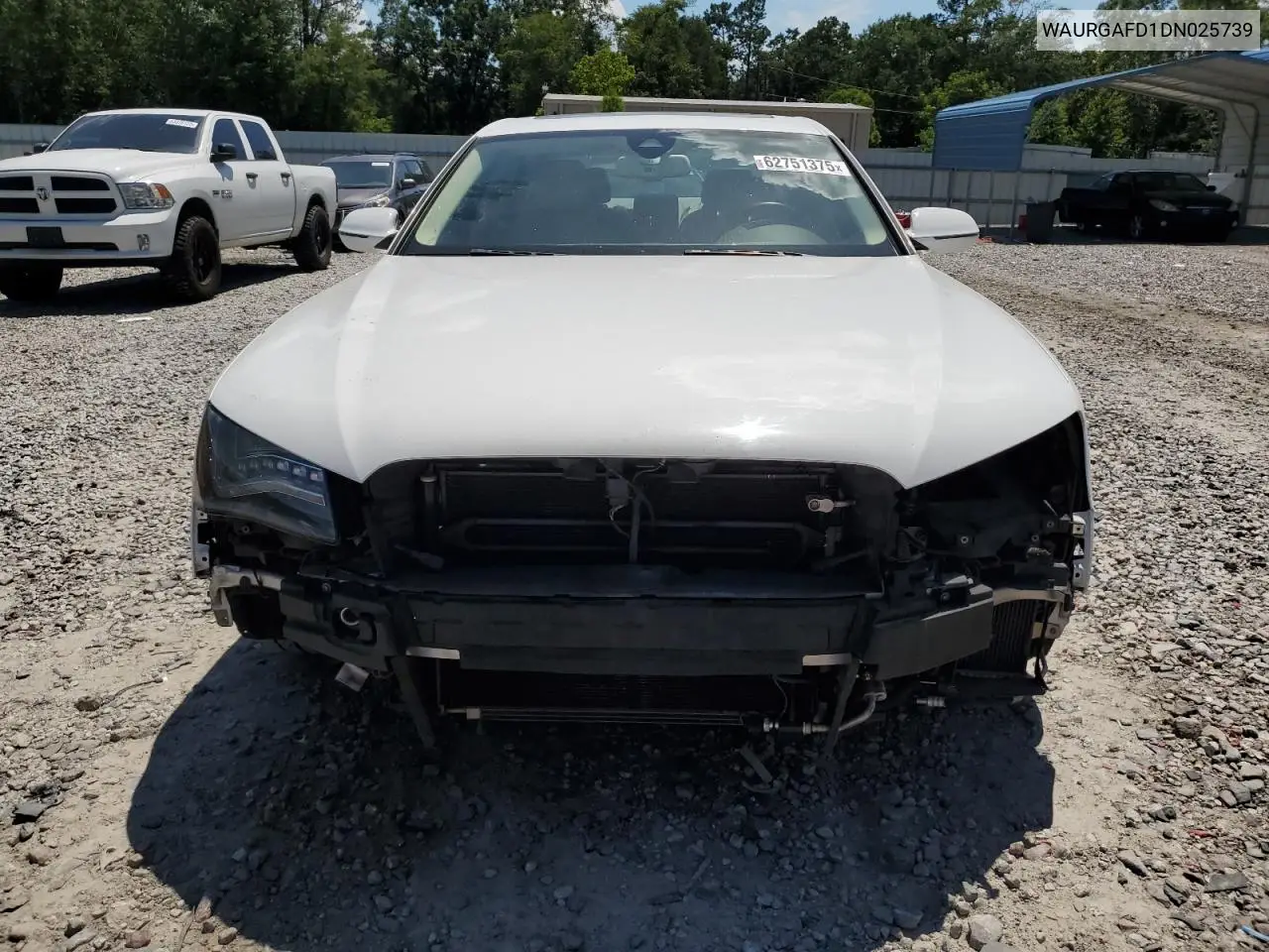 2013 Audi A8 L Quattro VIN: WAURGAFD1DN025739 Lot: 62751375