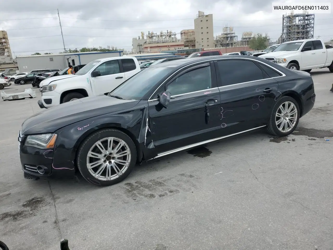 2014 Audi A8 L Quattro VIN: WAURGAFD6EN011403 Lot: 51237905
