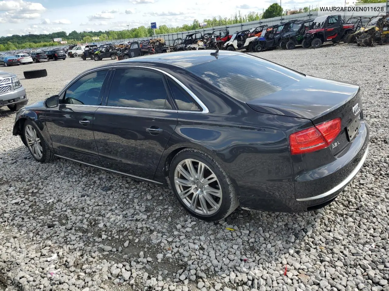 2014 Audi A8 L Quattro VIN: WAUR2AFDXEN011628 Lot: 55423285