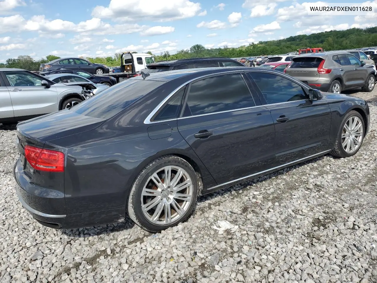2014 Audi A8 L Quattro VIN: WAUR2AFDXEN011628 Lot: 55423285