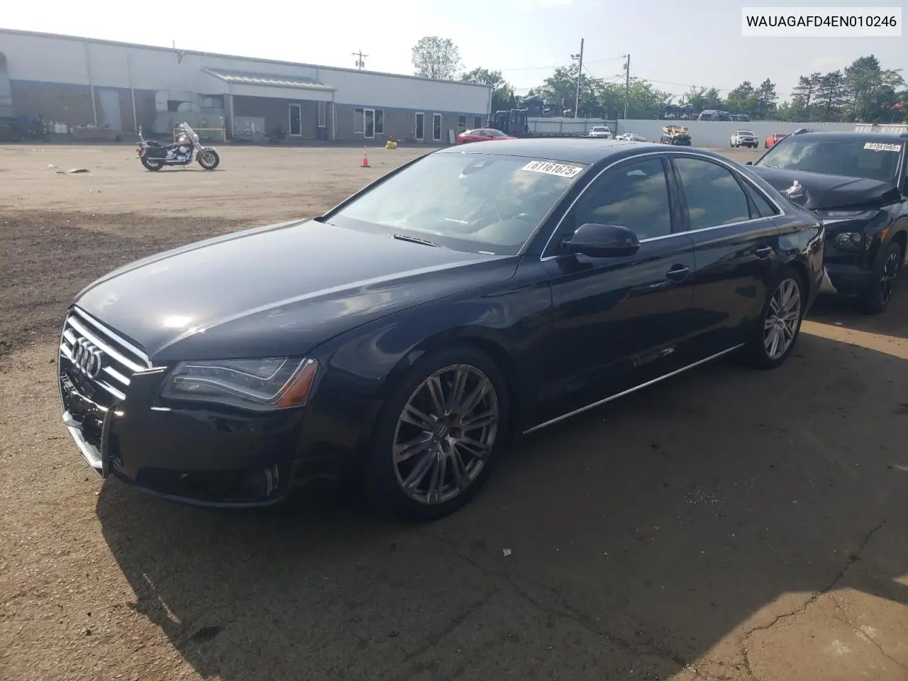 2014 Audi A8 Quattro VIN: WAUAGAFD4EN010246 Lot: 61161675