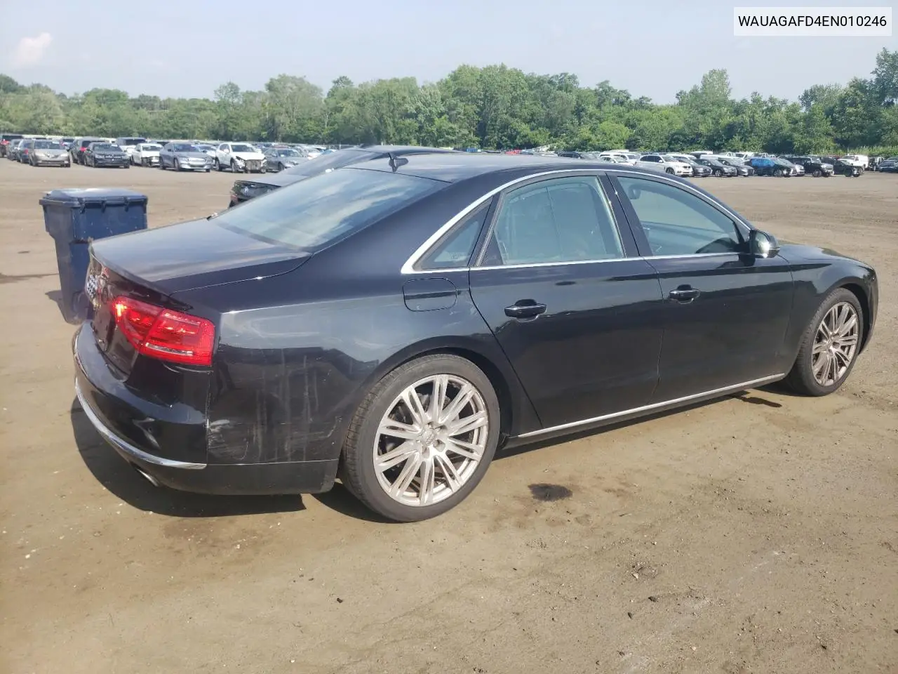 2014 Audi A8 Quattro VIN: WAUAGAFD4EN010246 Lot: 61161675
