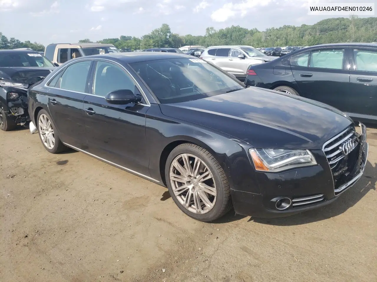 2014 Audi A8 Quattro VIN: WAUAGAFD4EN010246 Lot: 61161675