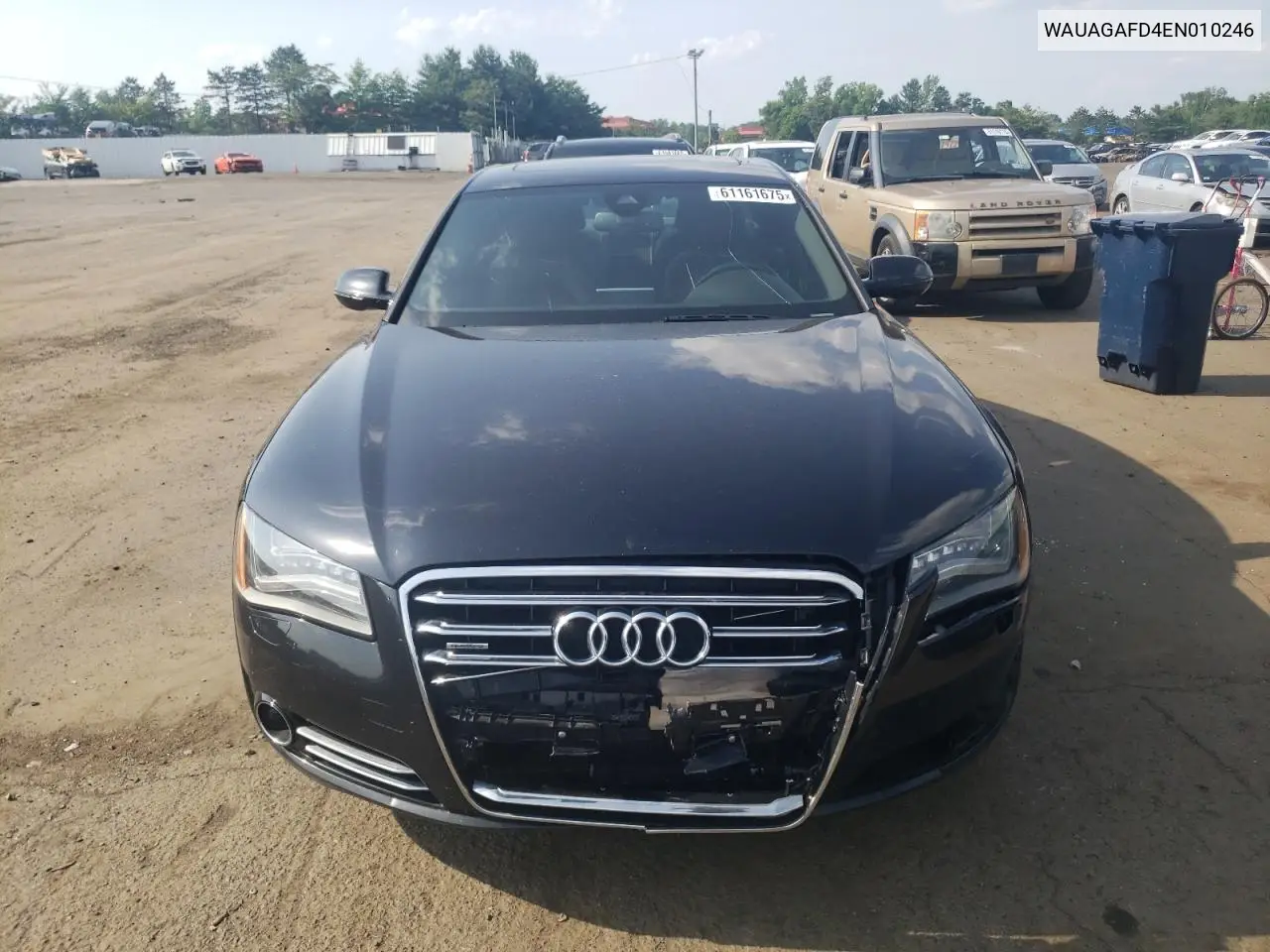 2014 Audi A8 Quattro VIN: WAUAGAFD4EN010246 Lot: 61161675