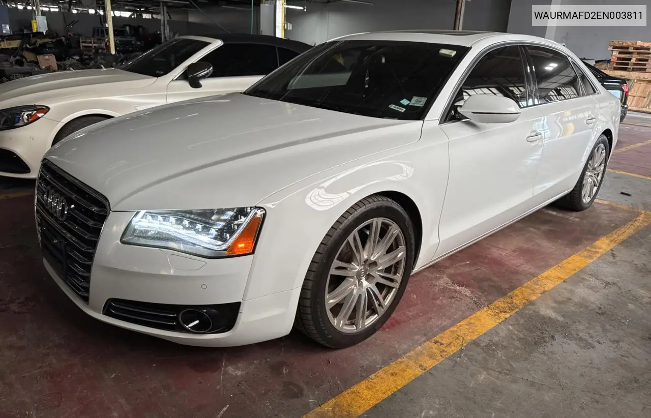 2014 Audi A8 L Tdi Quattro VIN: WAURMAFD2EN003811 Lot: 61867575