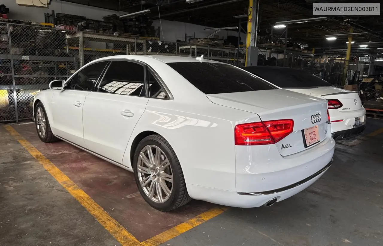 2014 Audi A8 L Tdi Quattro VIN: WAURMAFD2EN003811 Lot: 61867575