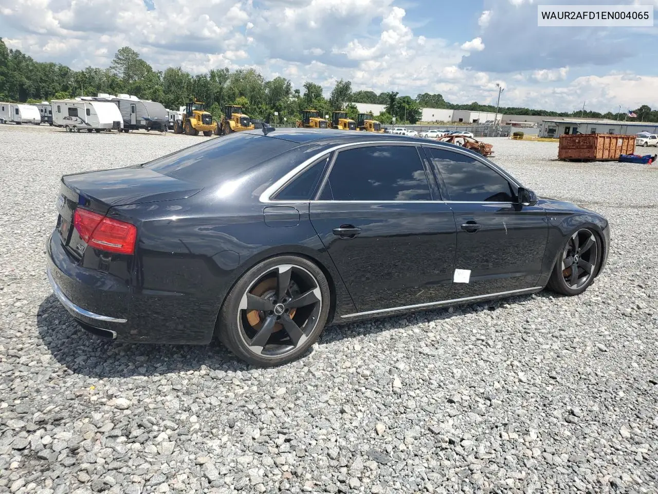2014 Audi A8 L Quattro VIN: WAUR2AFD1EN004065 Lot: 62852345