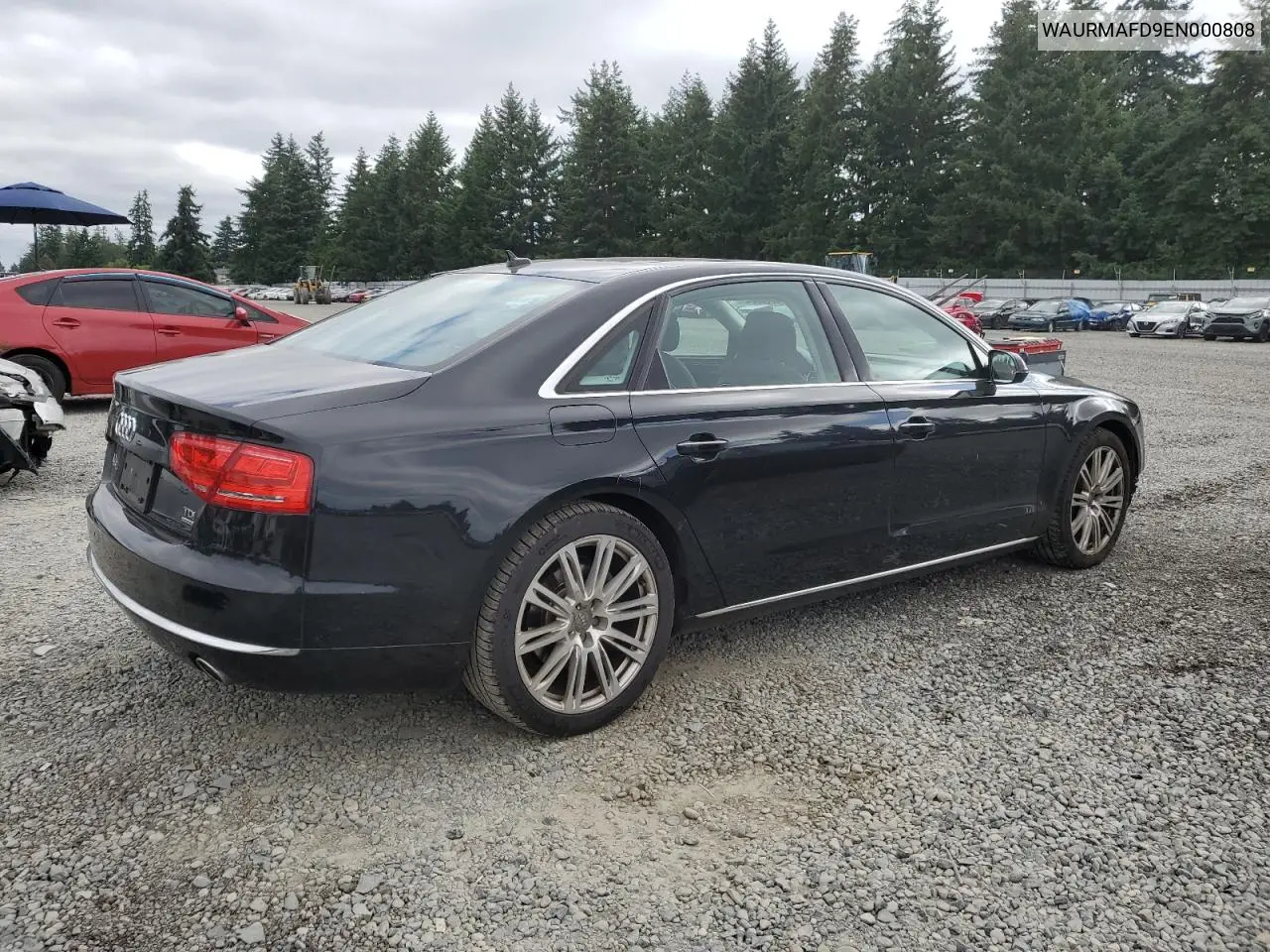 2014 Audi A8 L Tdi Quattro VIN: WAURMAFD9EN000808 Lot: 63660245