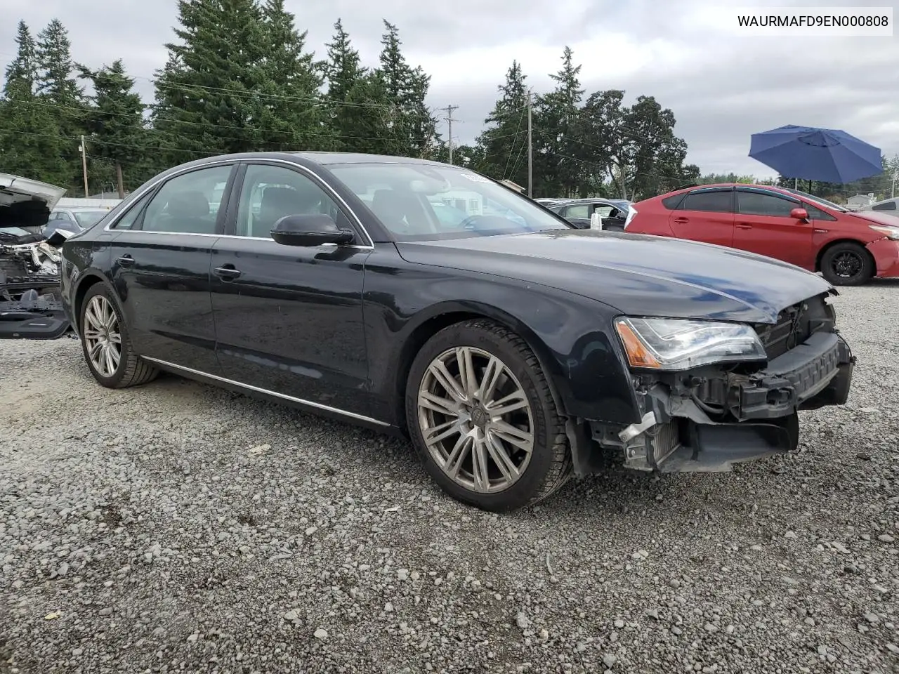 2014 Audi A8 L Tdi Quattro VIN: WAURMAFD9EN000808 Lot: 63660245