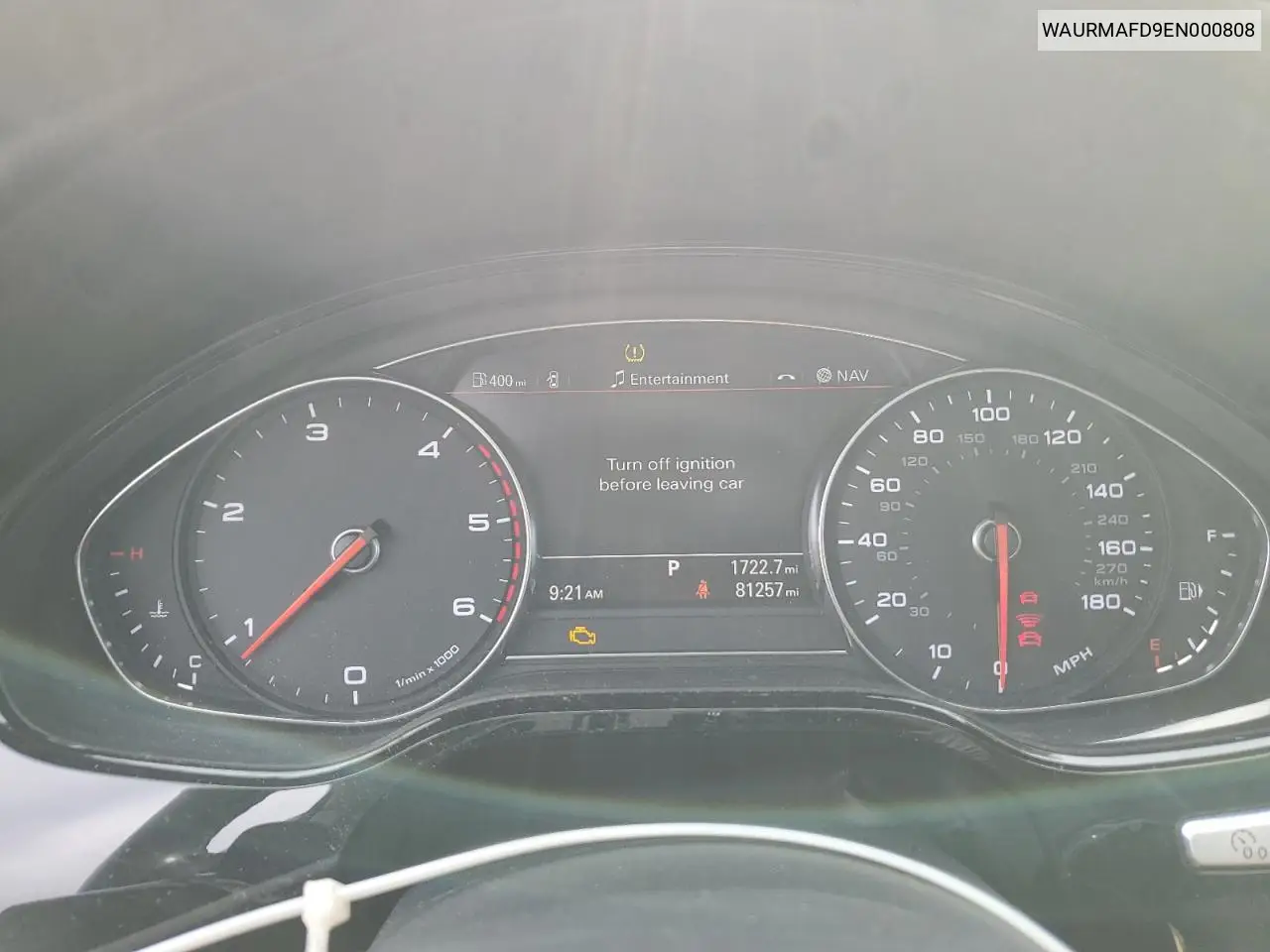 2014 Audi A8 L Tdi Quattro VIN: WAURMAFD9EN000808 Lot: 63660245