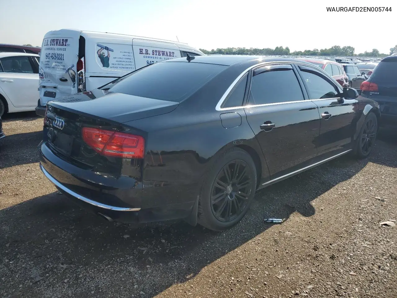 2014 Audi A8 L Quattro VIN: WAURGAFD2EN005744 Lot: 63672445