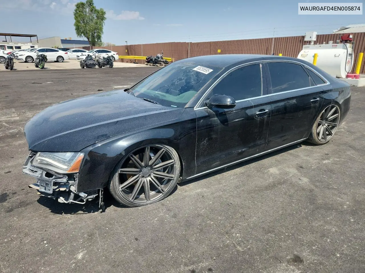 2014 Audi A8 L Quattro VIN: WAURGAFD4EN005874 Lot: 65255595