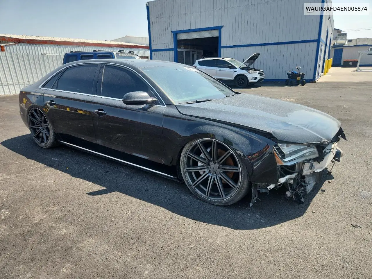 2014 Audi A8 L Quattro VIN: WAURGAFD4EN005874 Lot: 65255595