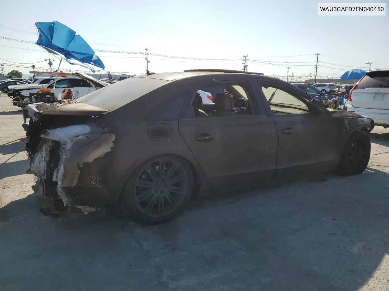 2015 Audi A8 L Quattro VIN: WAU3GAFD7FN040450 Lot: 52540785