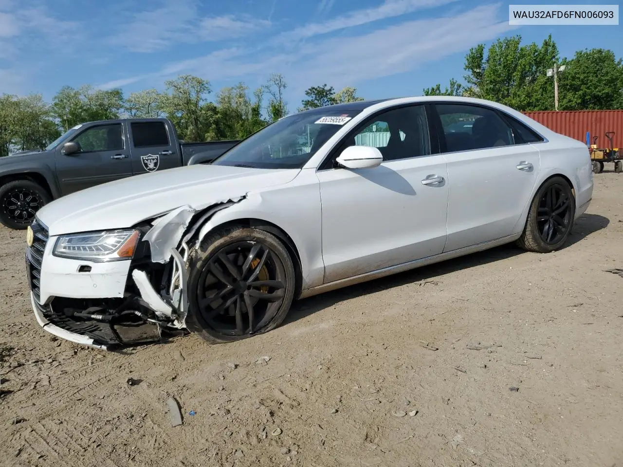 2015 Audi A8 L Quattro VIN: WAU32AFD6FN006093 Lot: 55259555